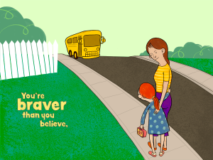 This is the first of a series of illustrations based upon a quote from Christopher Robin. "You are braver than you believe, stronger than you seem, and smarter than you think."